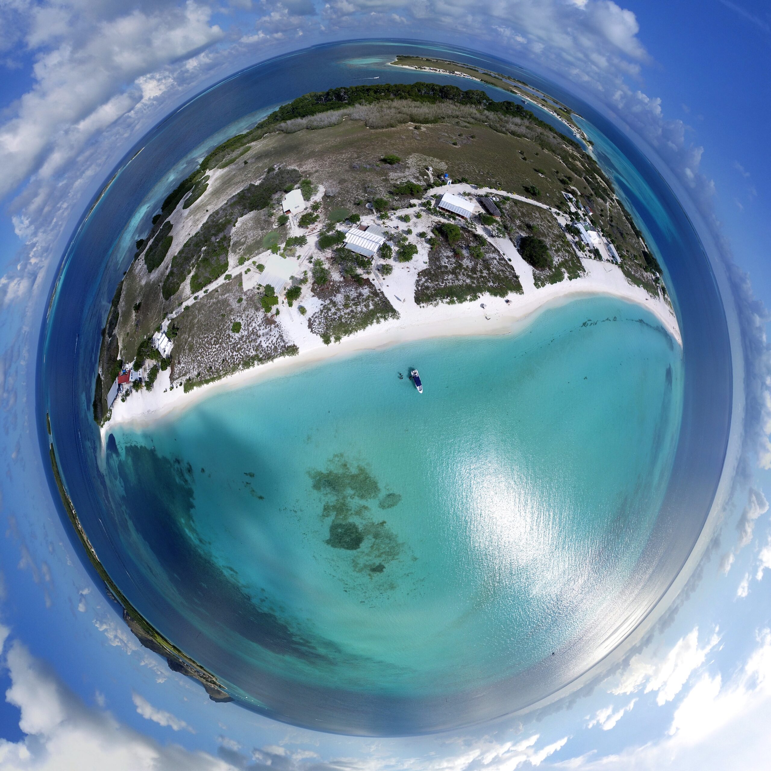 Isla Madrisqui en Los Roques en 360 grados